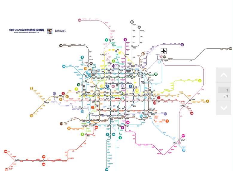 2020年北京地铁规划图（北京地铁规划最新）