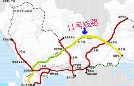 深圳地铁11号线最漂亮的线路是哪一站（深圳十一号线地铁图片）