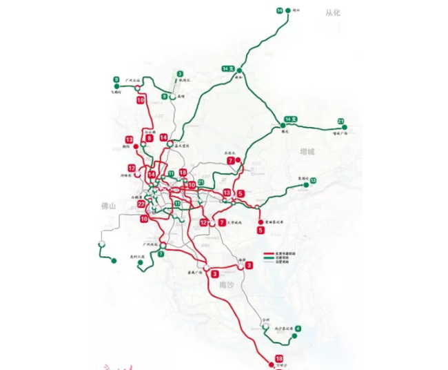 广州市地铁线路图高清版（广州2023地铁）