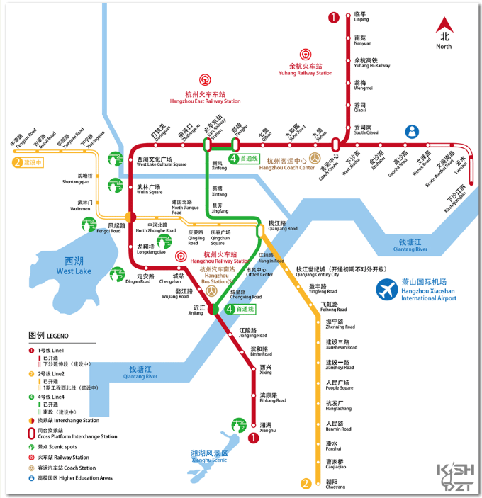 杭州有几条地铁（杭州地铁6号线和4号线）