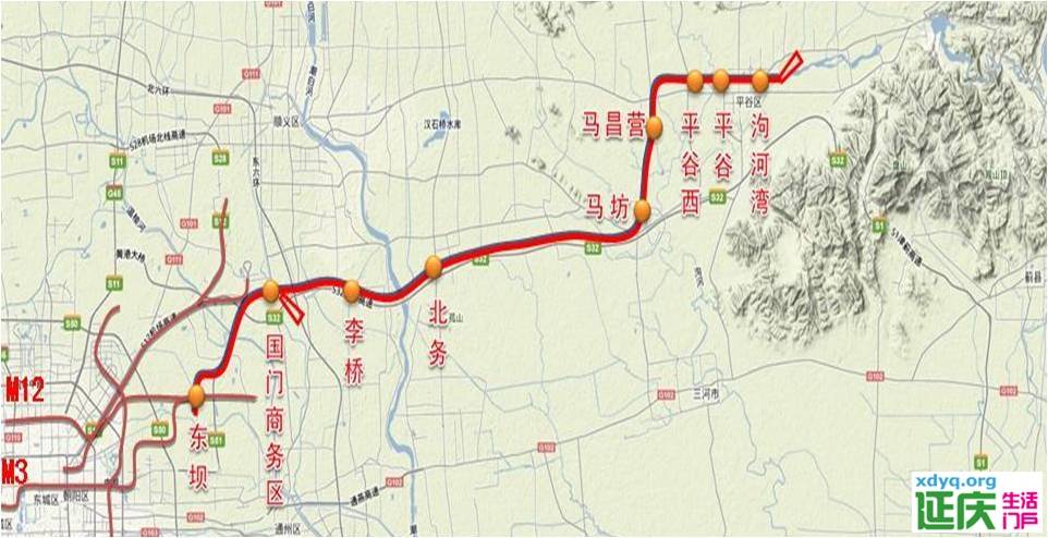 保定东站的r1地铁（北京r1地铁线截图）
