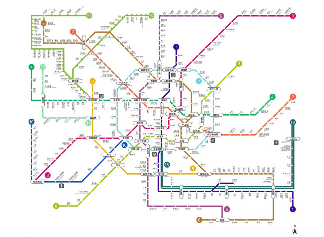 求成都地铁线路图可以放大看清每一个站点！谢谢（成都地铁线路图最新1号线）