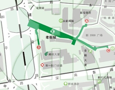 深圳地铁老街站东门在哪个出口啊（深圳地铁老街F出口）