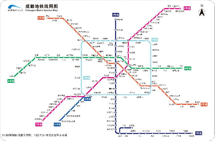 成都市地铁线路图（求成都地铁线路图可以放大看清每一个站点！谢谢）