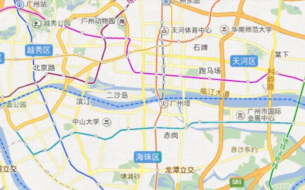 广州火车站地铁站到昌岗地铁站（昌岗地铁站是几号线）