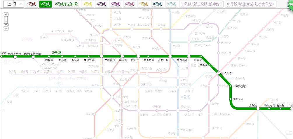 上海地铁2号线中山公园站各个出口有什么（长宁2号线地铁线路图）