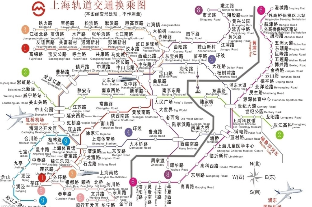 轨道交通发车图（求一张完整无误上海地铁高清图😀）